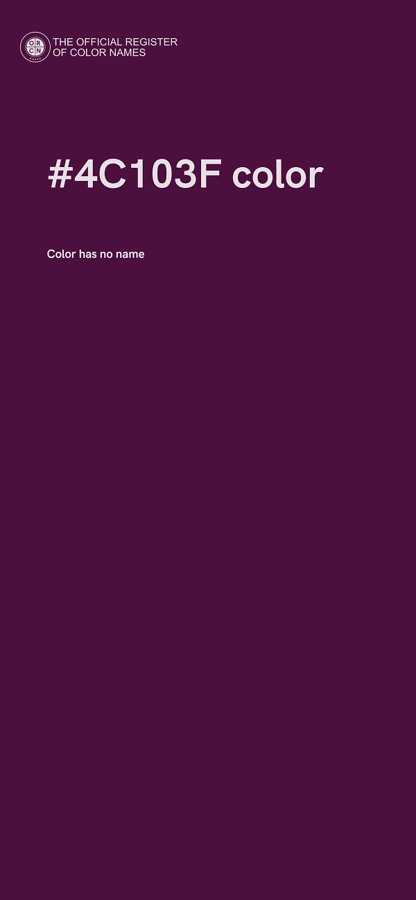 #4C103F color image