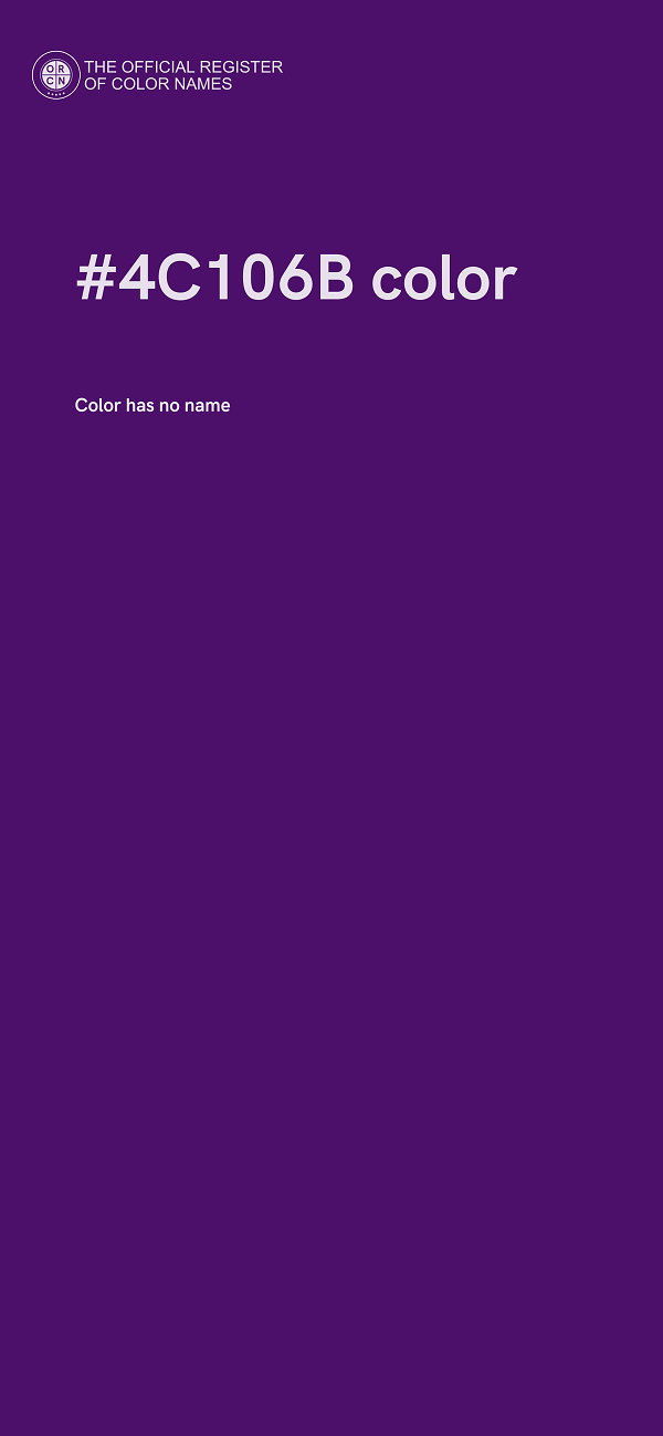 #4C106B color image