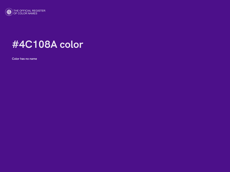 #4C108A color image