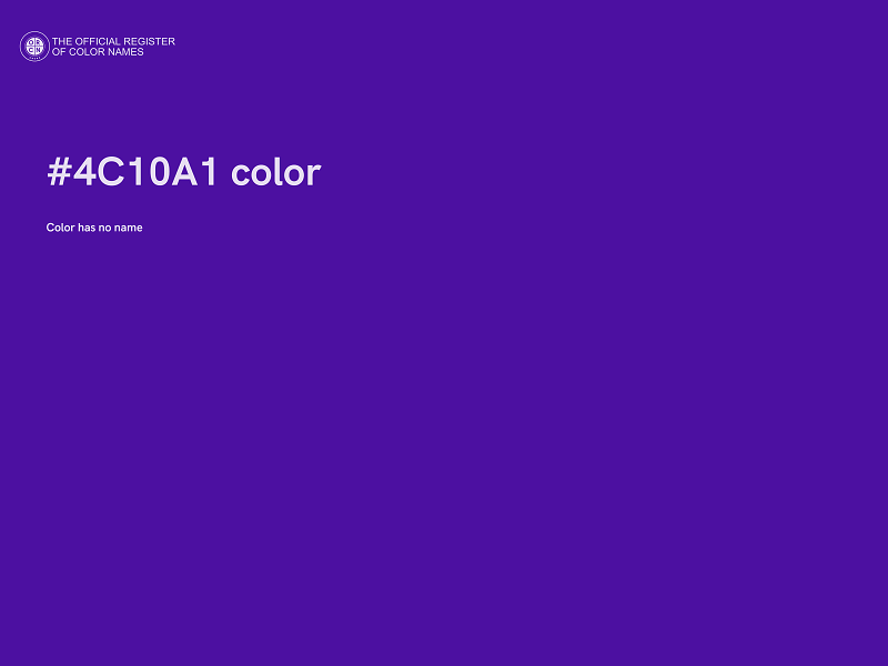 #4C10A1 color image