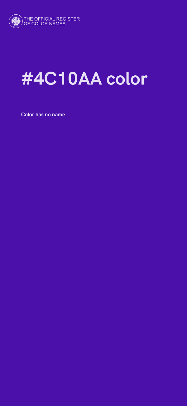 #4C10AA color image
