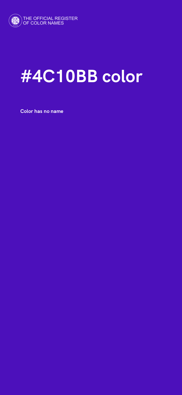 #4C10BB color image