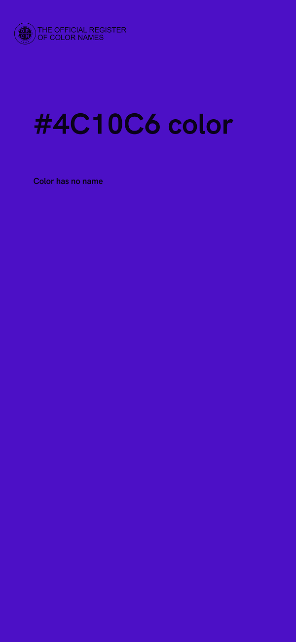 #4C10C6 color image