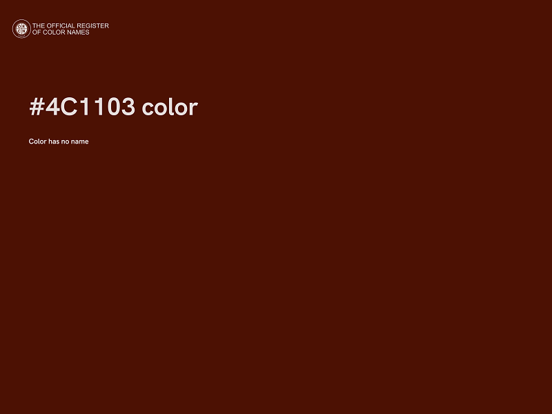 #4C1103 color image
