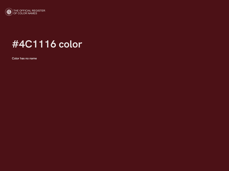 #4C1116 color image