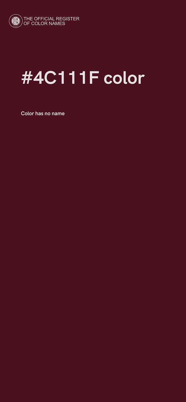 #4C111F color image