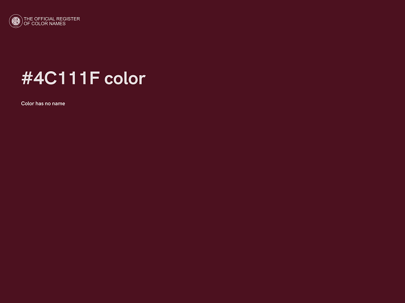 #4C111F color image