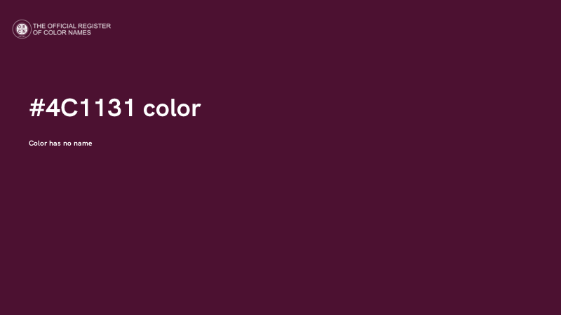 #4C1131 color image