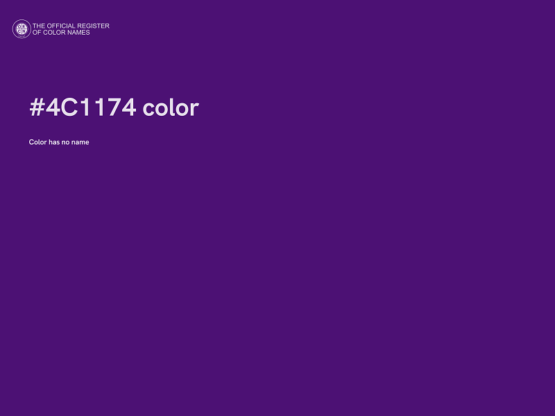 #4C1174 color image