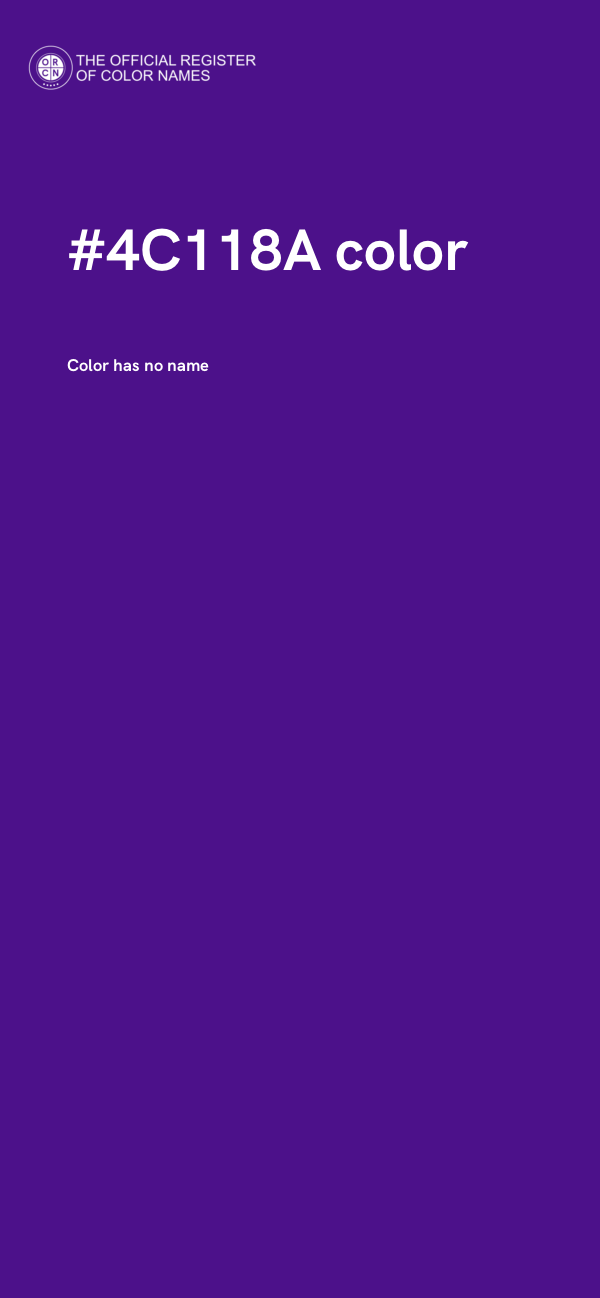 #4C118A color image
