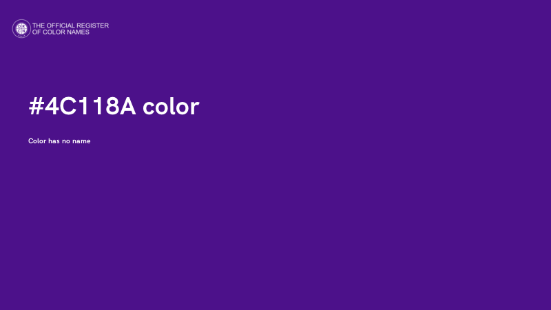 #4C118A color image