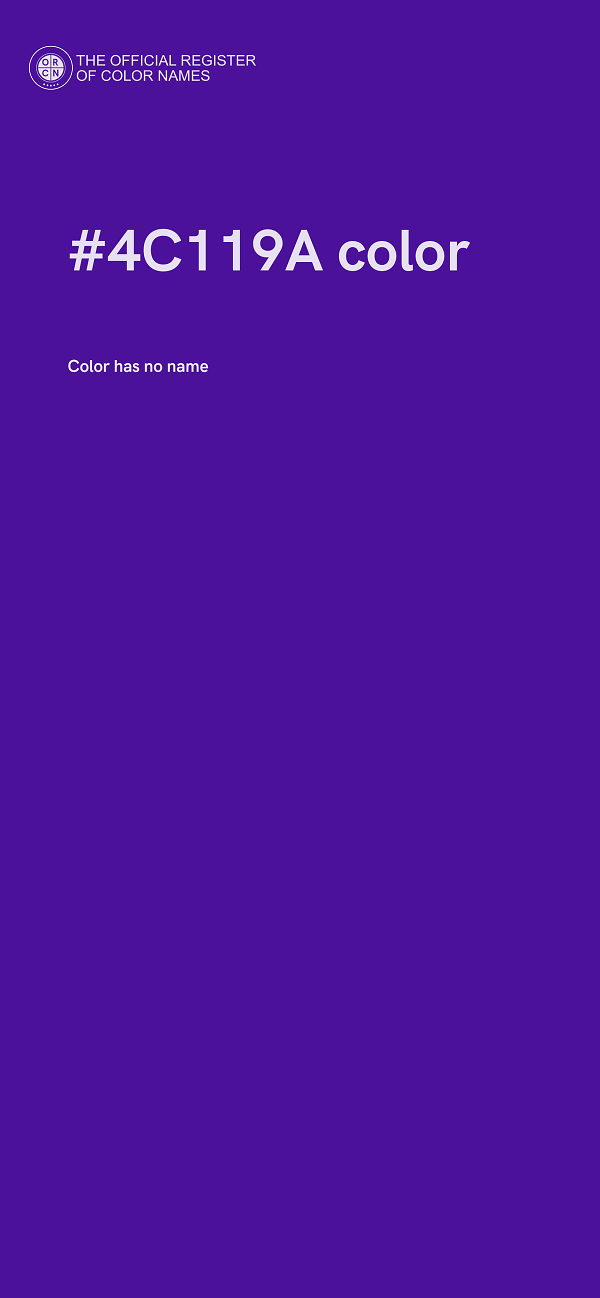 #4C119A color image