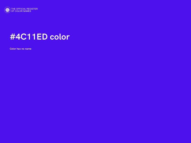 #4C11ED color image