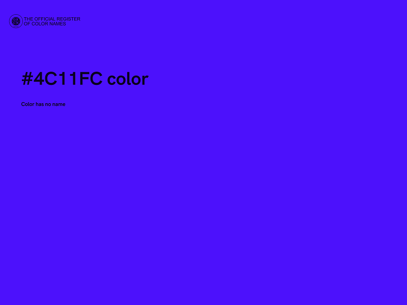 #4C11FC color image