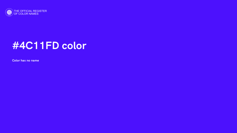 #4C11FD color image