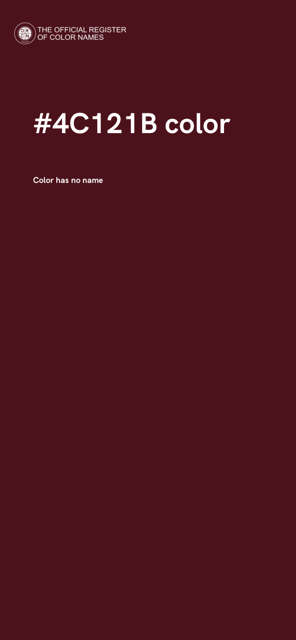 #4C121B color image