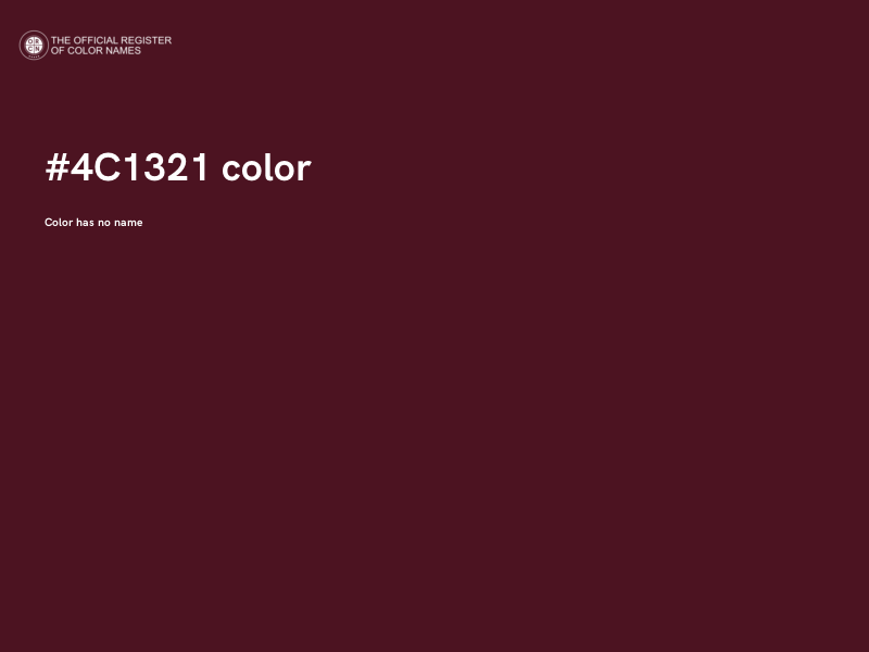 #4C1321 color image