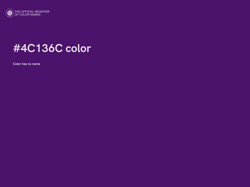 #4C136C color image