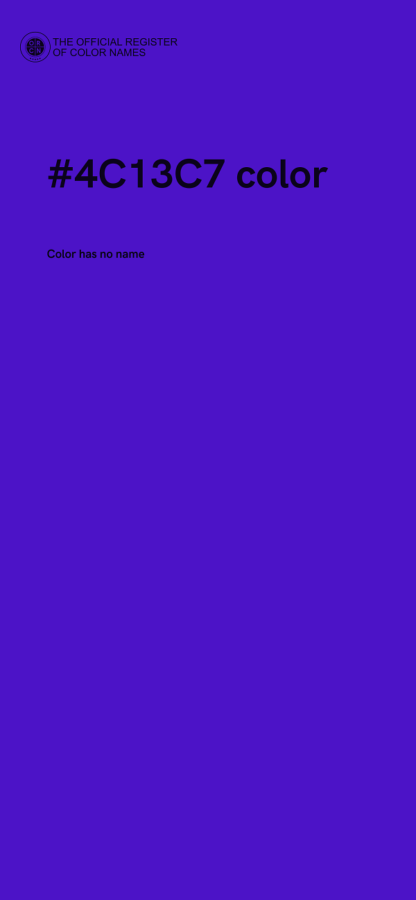 #4C13C7 color image