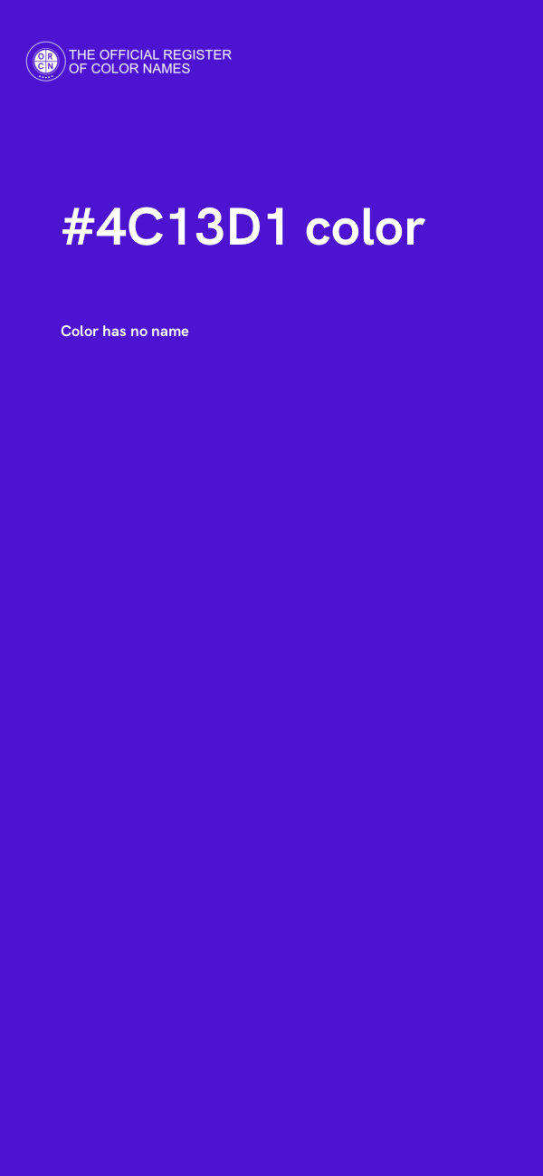 #4C13D1 color image