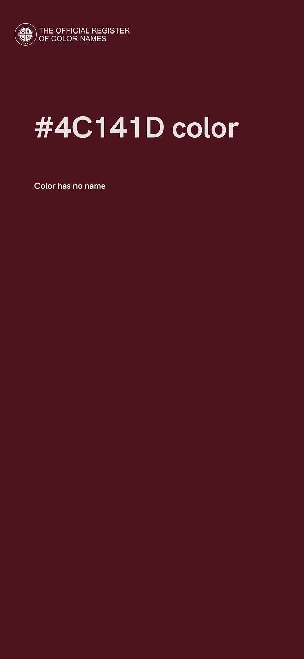 #4C141D color image
