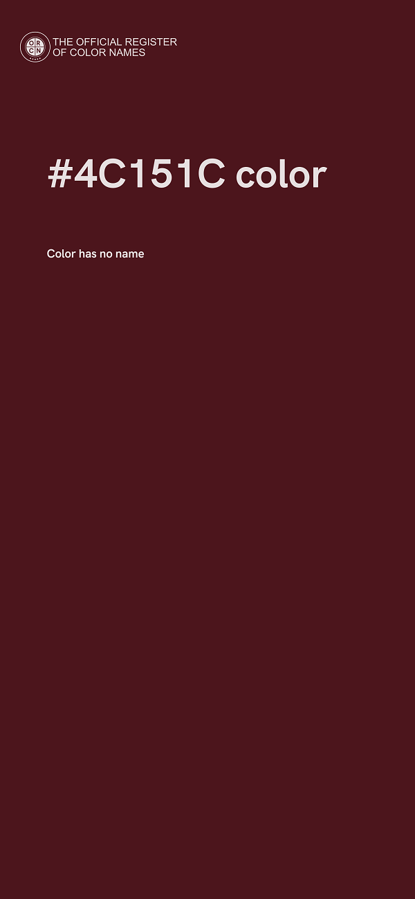 #4C151C color image