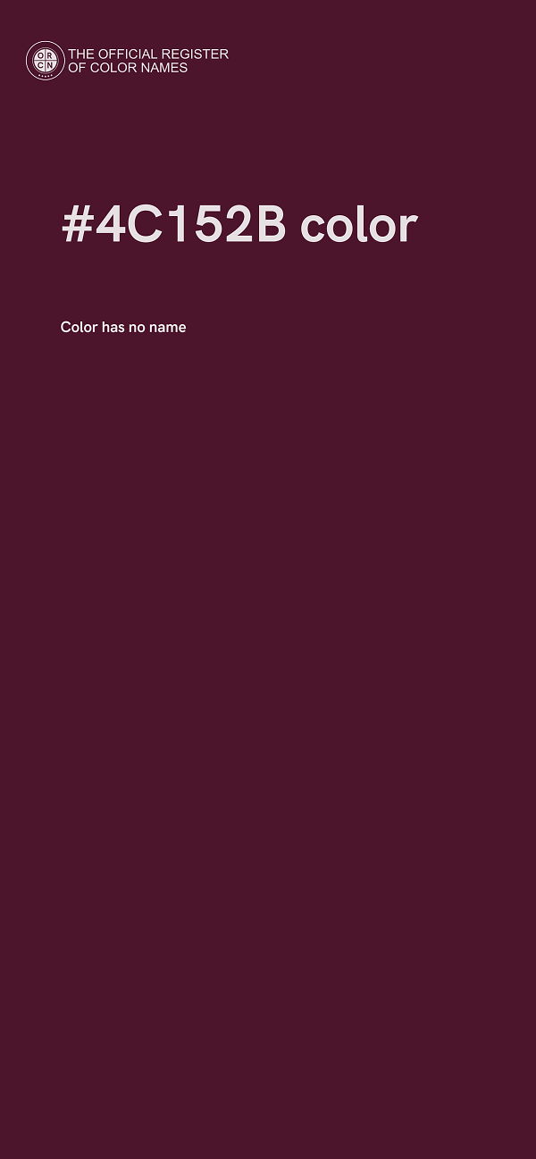 #4C152B color image