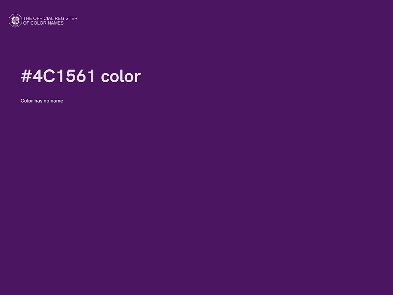 #4C1561 color image
