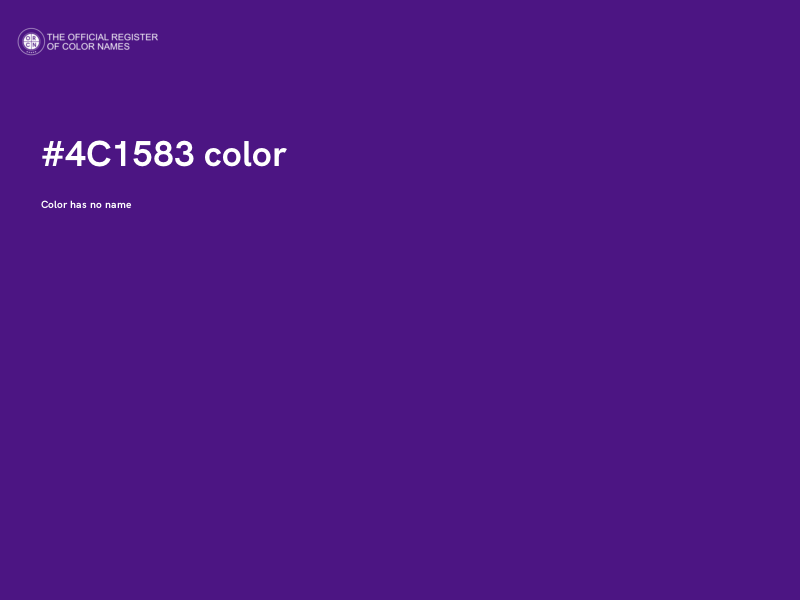 #4C1583 color image