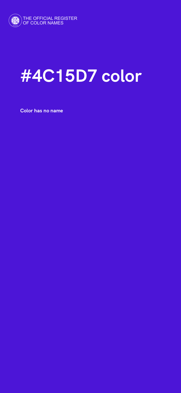 #4C15D7 color image