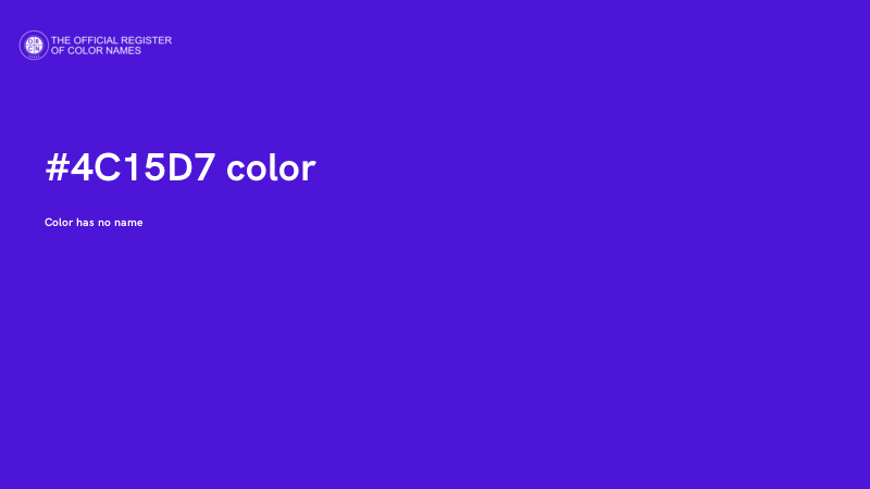#4C15D7 color image