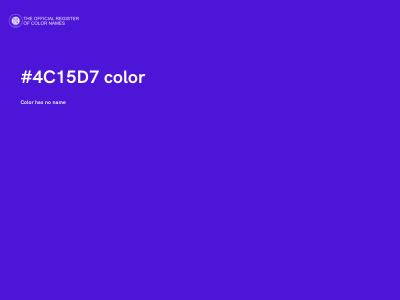 #4C15D7 color image