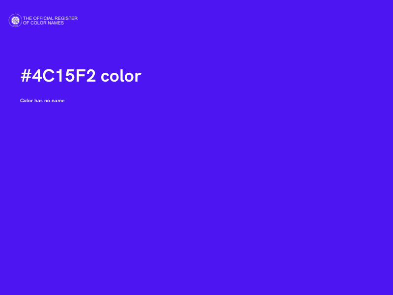 #4C15F2 color image