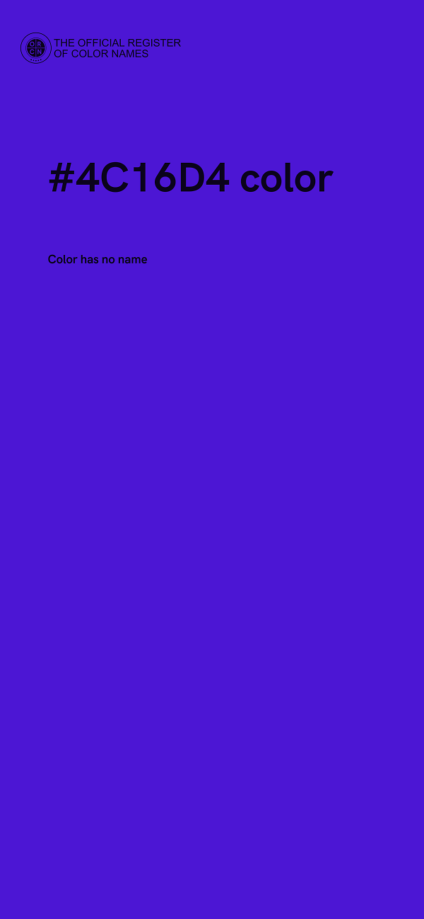 #4C16D4 color image