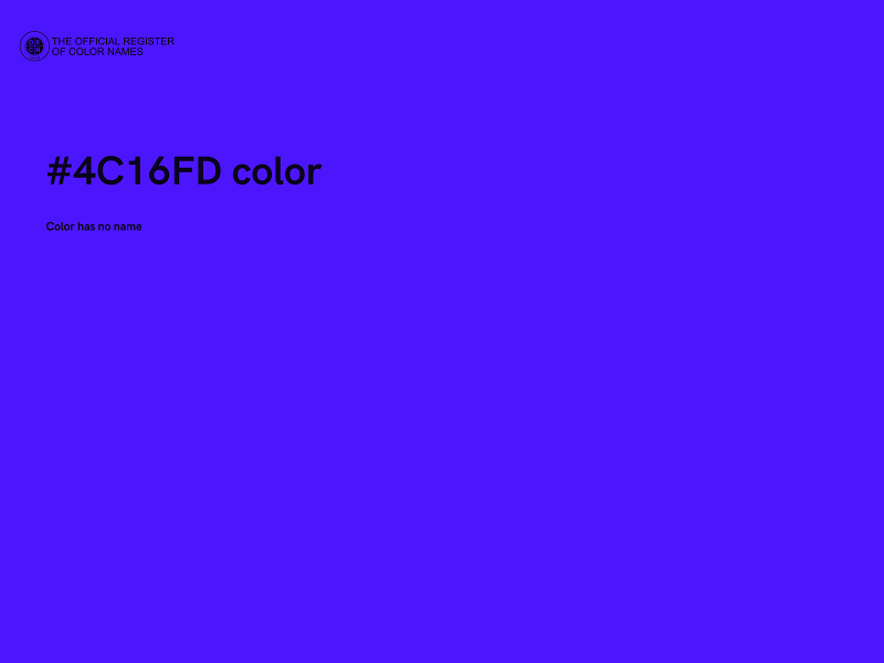 #4C16FD color image