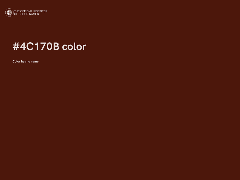 #4C170B color image