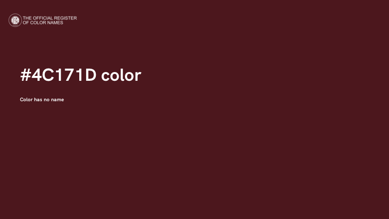 #4C171D color image