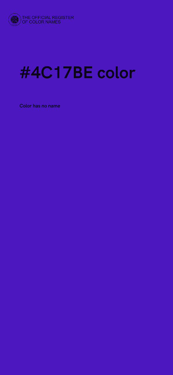 #4C17BE color image