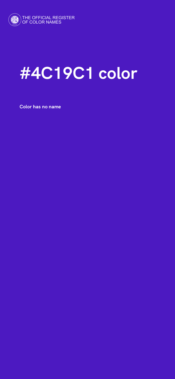 #4C19C1 color image