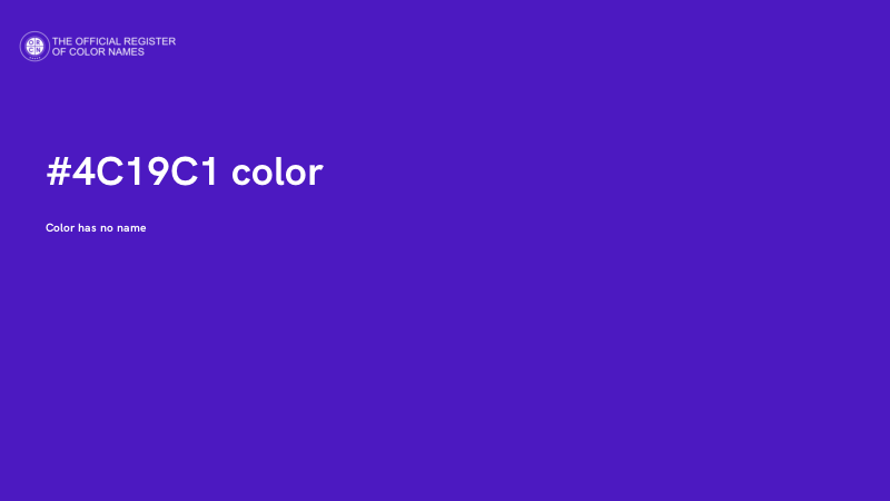 #4C19C1 color image