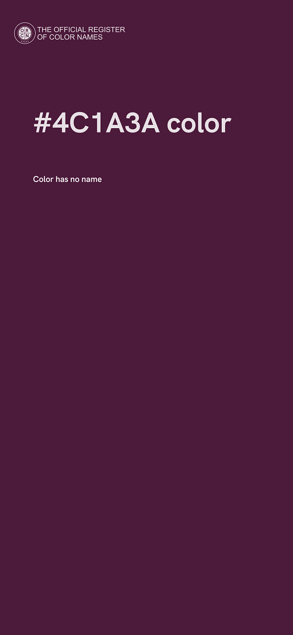 #4C1A3A color image
