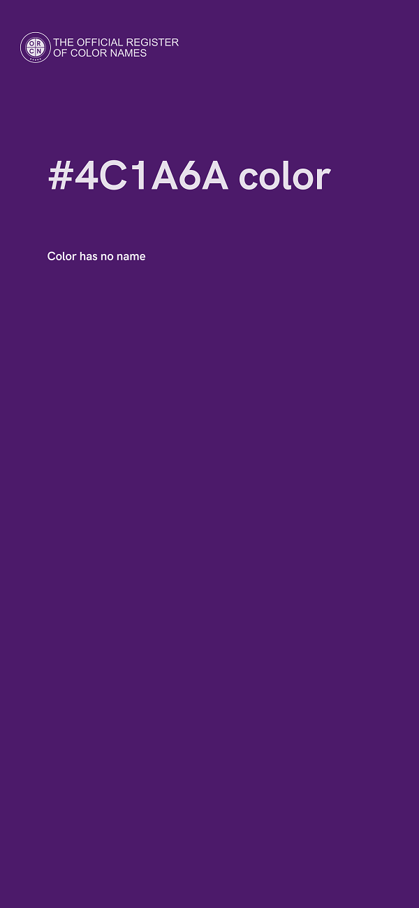 #4C1A6A color image