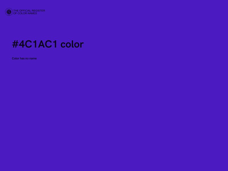 #4C1AC1 color image