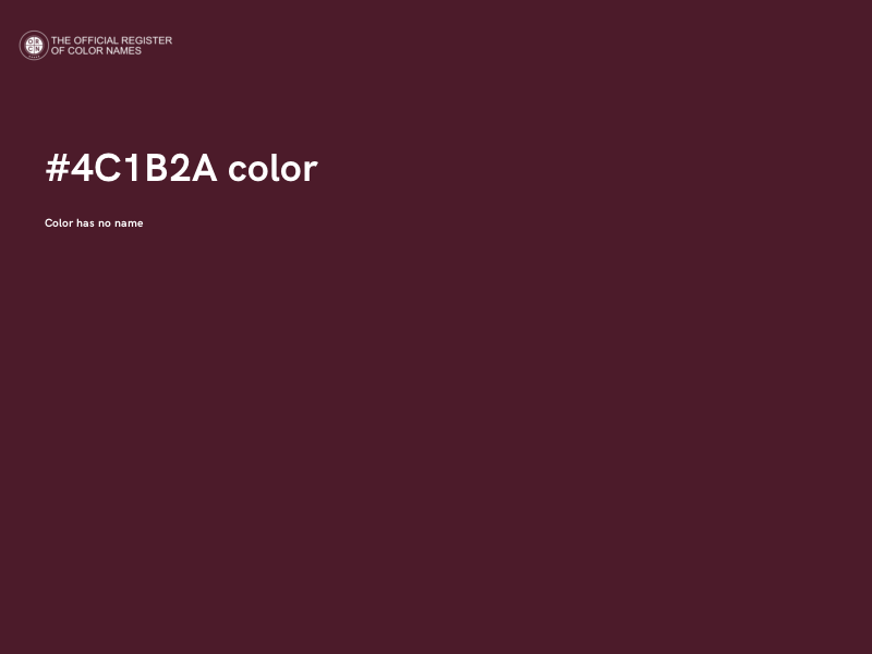 #4C1B2A color image