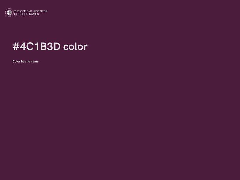 #4C1B3D color image