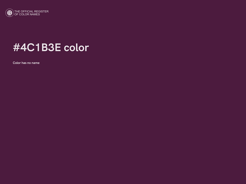 #4C1B3E color image