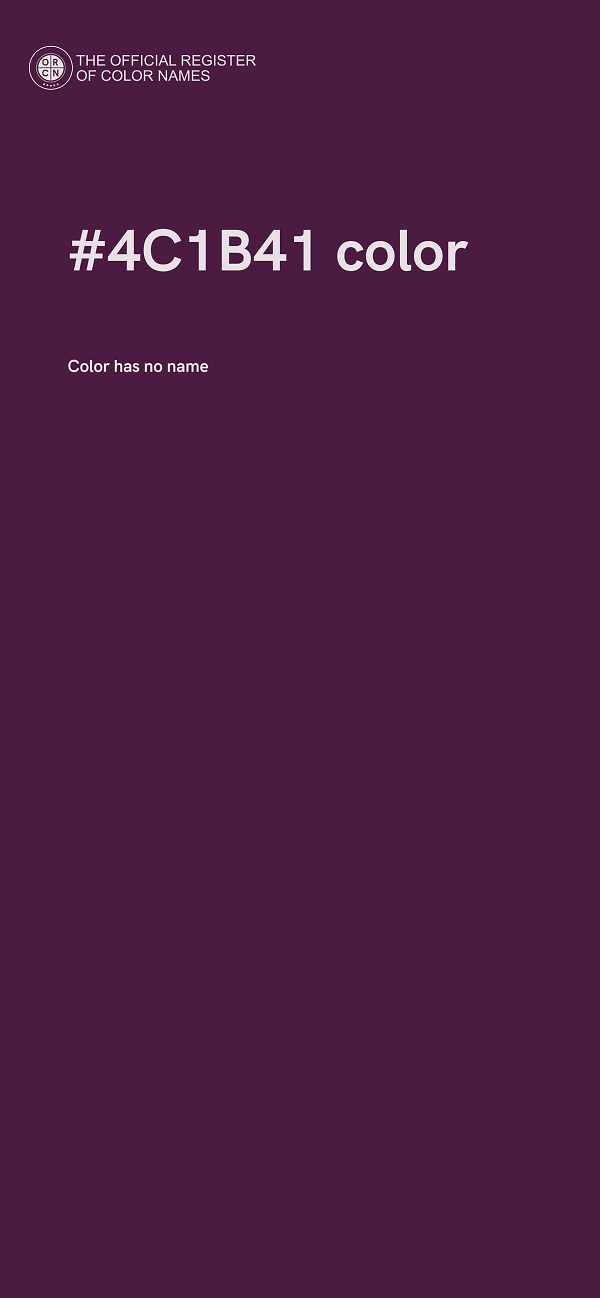 #4C1B41 color image