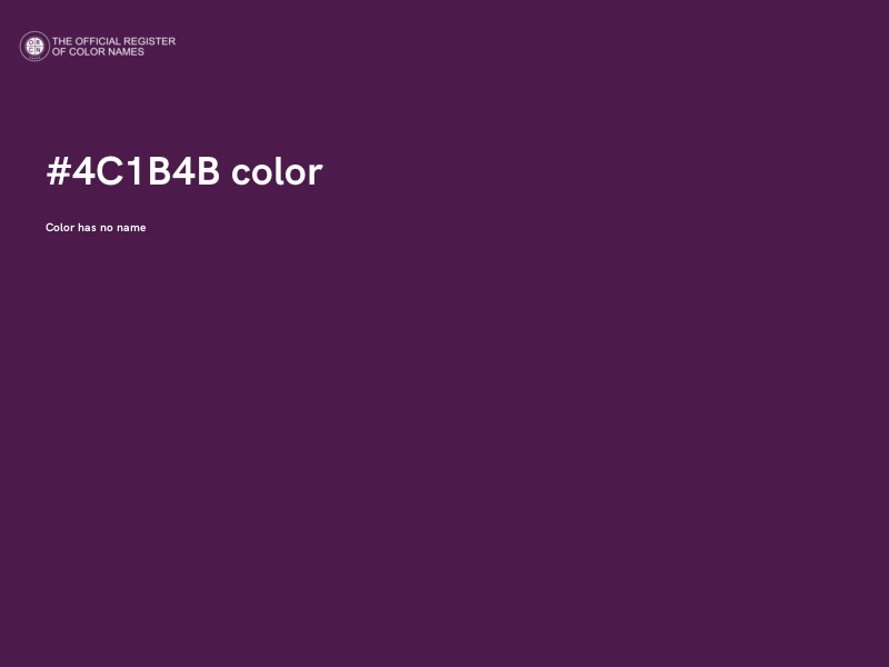 #4C1B4B color image