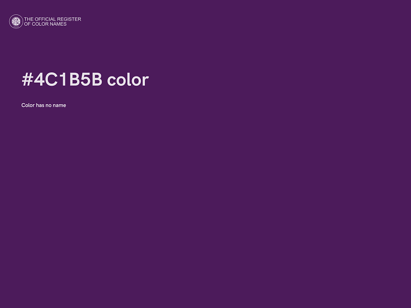 #4C1B5B color image