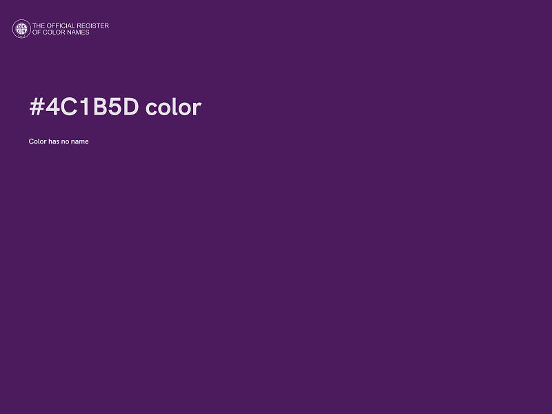 #4C1B5D color image